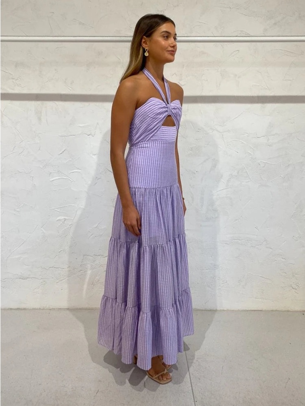 Significant Other Lilac Tuscany Halter Dress Maxi lk Zimmermann US 2 AUS 6 XS - Picture 5 of 12